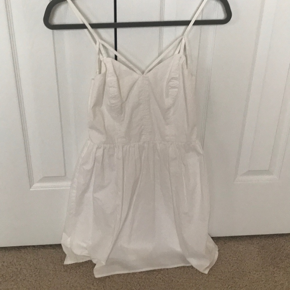White mini dress